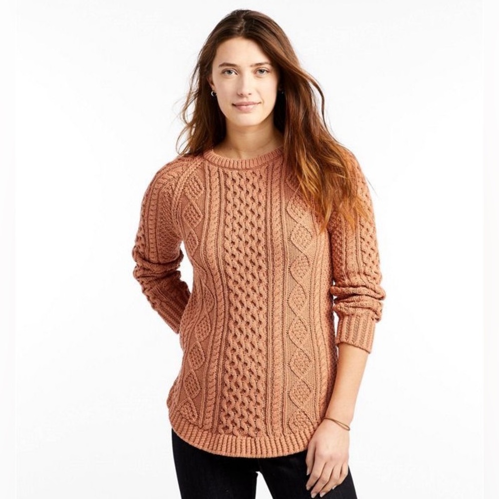 L.L. Bean Women's Signature Cotton Fisherman Tunic Sweater